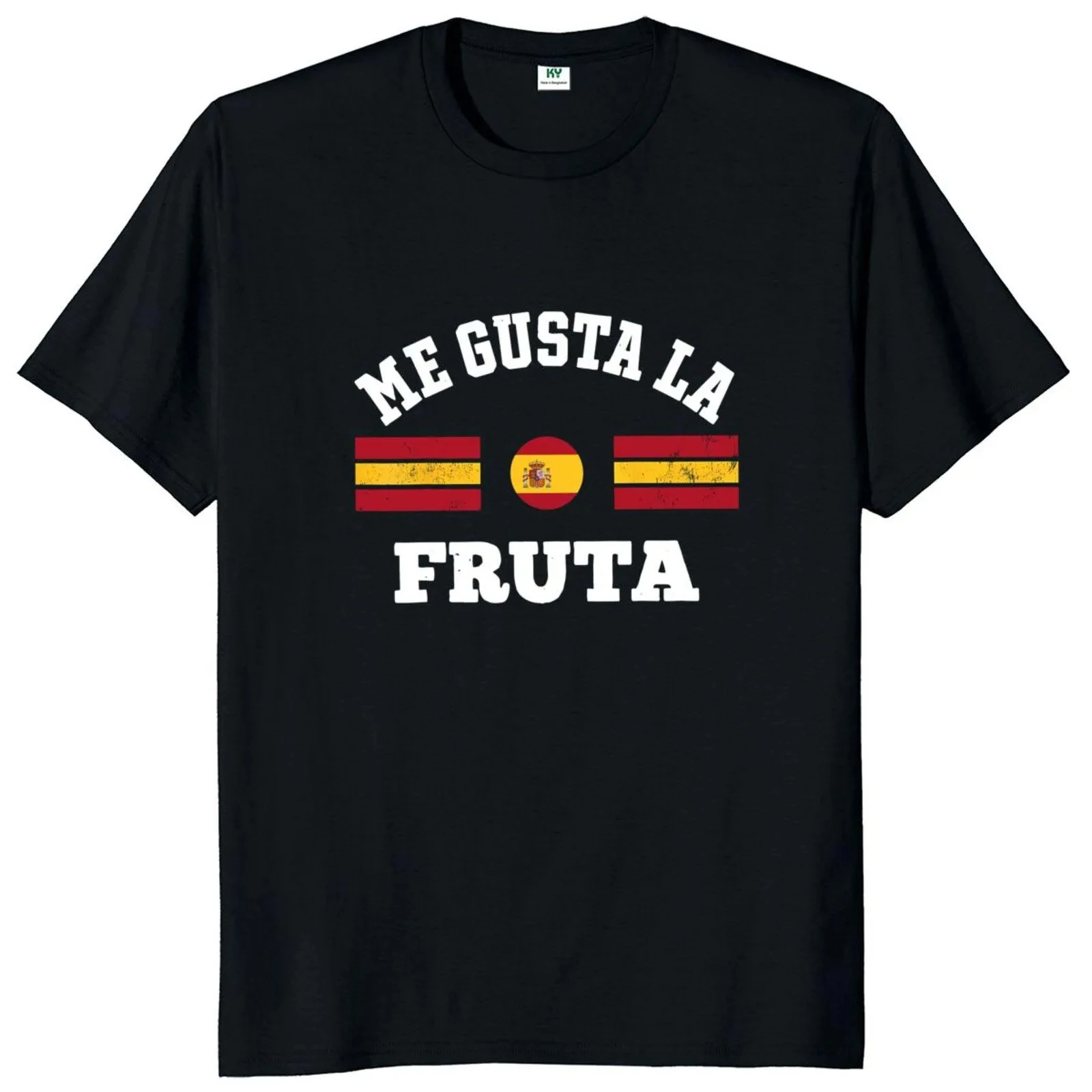 تي شيرت Me Gusta La Fruta تي شيرت I Like Fruits مضحك إسباني ميمي تي شيرت للرجال والنساء 100% قطن للجنسين تي شيرت 50950