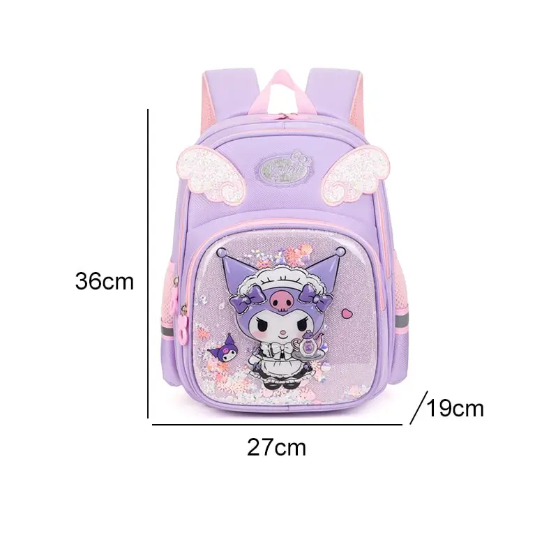 Sanrioed  Anime Hello Kitty Kuromi Backpack Cute Children Schoolbag Cartoon Student Stationery Shoulder Bag Gift for Friend