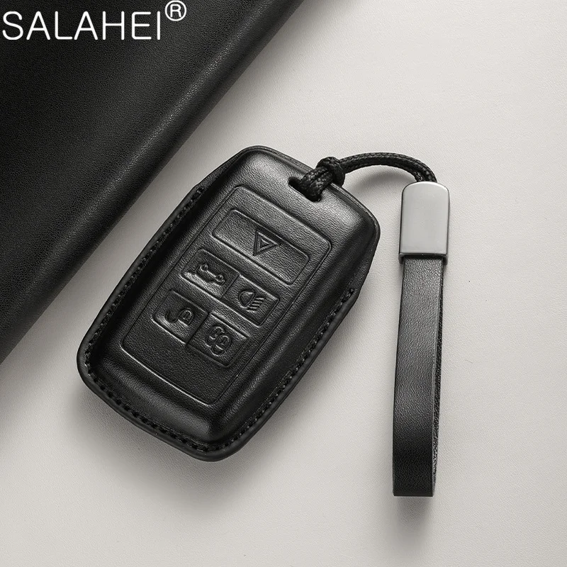 

Leather Car Smart Key Case Full Cover Bag For Jaguar XE XF E-Pace F-Pace A9 A8 A9 X8 XJ XFL XJL Guitar Auto Interior Accessories