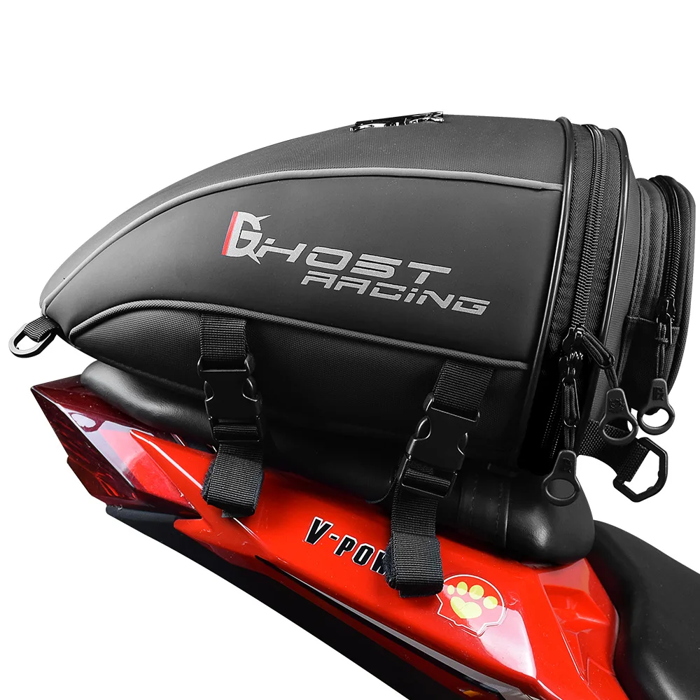 

10L Motorcycle Tail Bag Rider Saddle Backseat Bag Backpack Breathable Motorcycle Racing Bike Tour Riding Bag Handbag