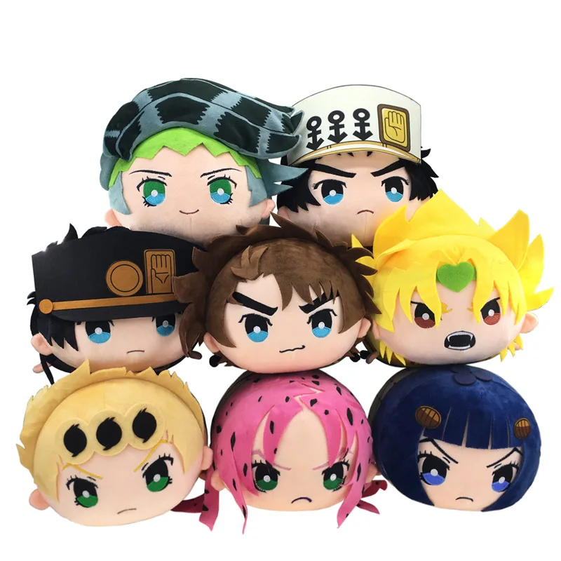 

30cm Anime JoJos Bizarre Adventure Plush Pillow Cushion Jolyne Cujoh Kakyoin Noriaki Cosplay Stuffed Doll Fans Toy