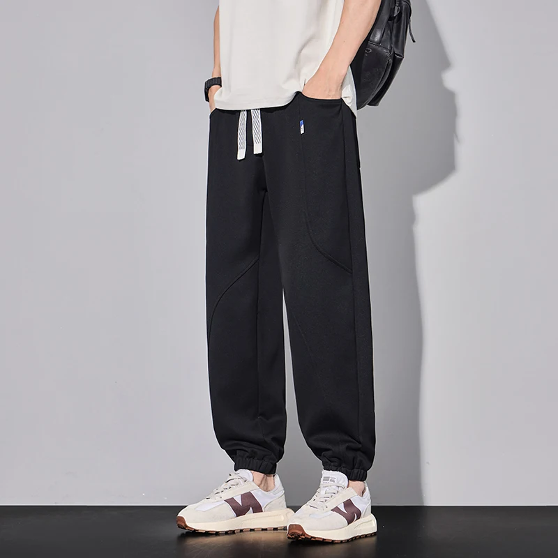 

plus Size Casual Spor Sweatpants JYF2602 Sle Comfortable Loose Fit Cotton Trousers for Middle-Aged And Young Men