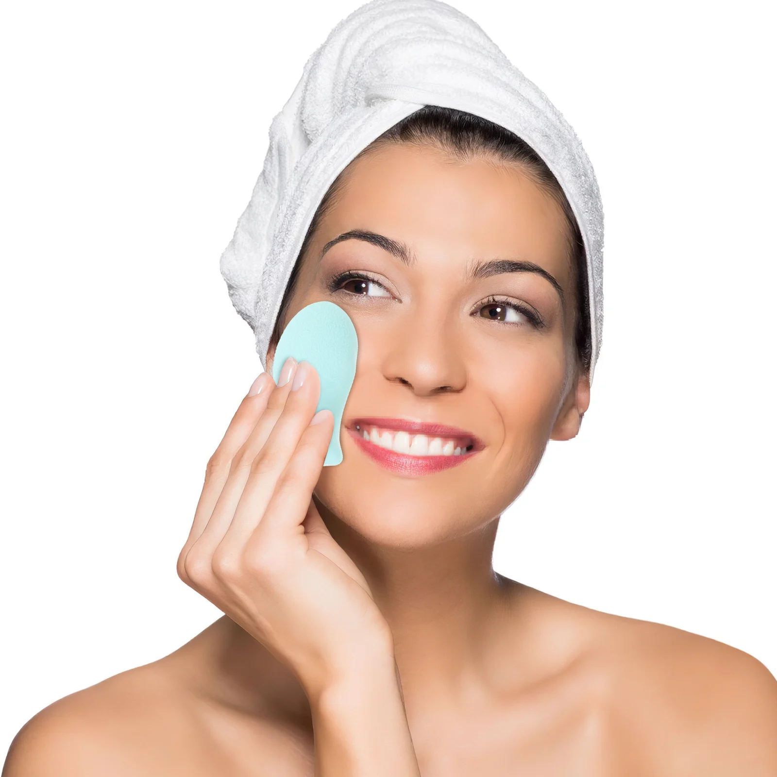 Bouffée de poudre en Silicone, fond de teint, réutilisable, lavable, outil de maquillage doux pour le visage, couverture naturelle, 2 pièces