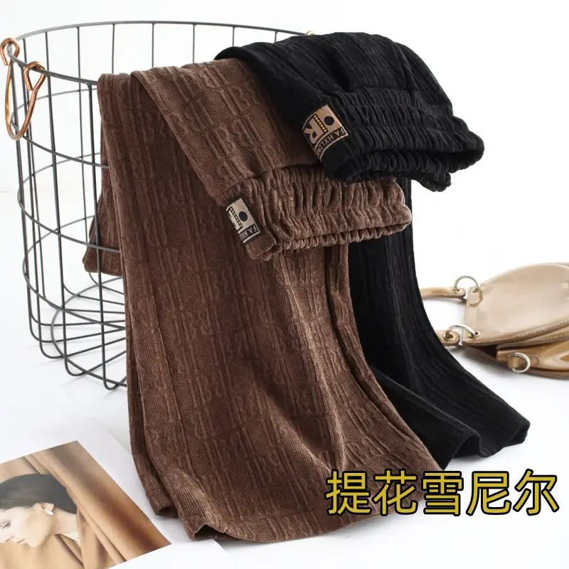 المرأة خمر سروال قصير مستقيم ، النمط الكوري ، ارتفاع الخصر ، واسعة الساق ، المتضخم ، فضفاض ، رسالة طباعة ، الخريف ، الخريف #5