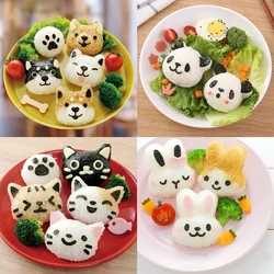 DIY Rice Ball Molds Cute Cartoon Animal Shape Sushi Molds Baking Tools Cute Baby Meal Fun Kids Bento Nori Rice Molds