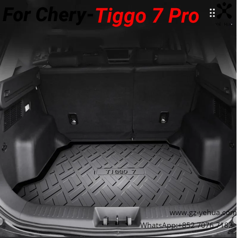 For Chery Tiggo 7 pro Chery Tiggo 7 2020 2023  Car trunk mat Automotive interior products Waterproof trunk mat Automobiles Parts