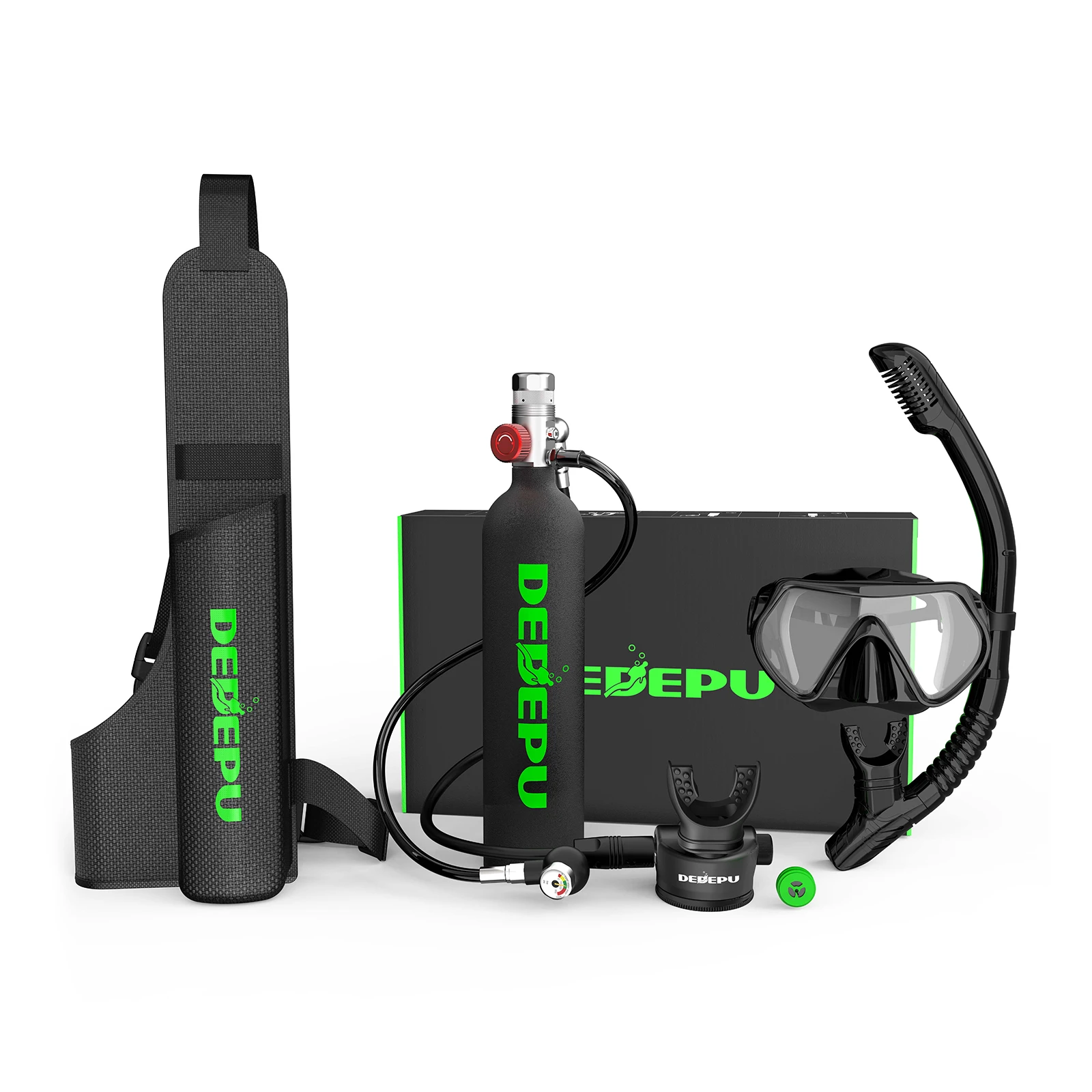 Dedepu 1l معدات غطس صغيرة معدات غطس خزان نظارات الغوص