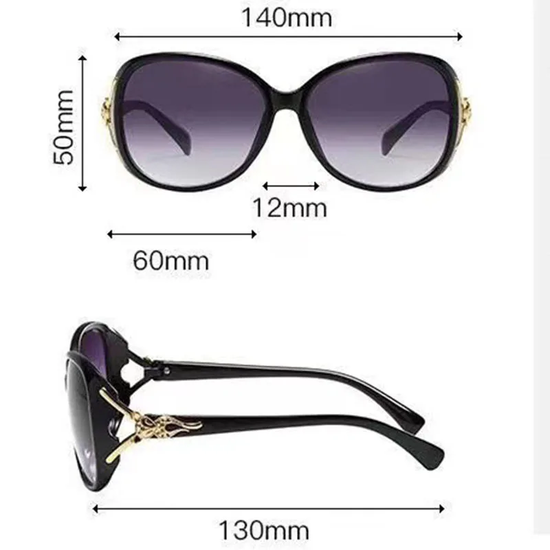New Women\'s Large Frame Street Photo Sunglasses Retro Women Leisure Shopping Sun Glasses Advanced Sunshade Glasses UV400 Eyewear