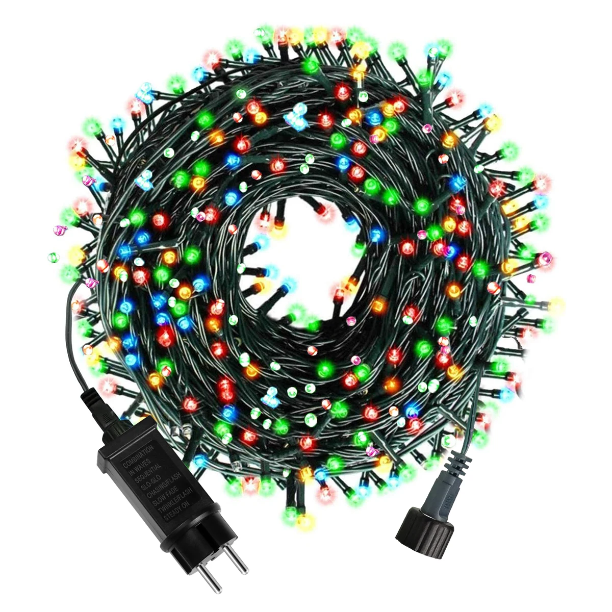 IP65 Waterproof 8 Modes 10-100M LED String Lights, 24V Outdoor Fairy Lights for Wedding, Garden, Party, Christmas Decoration