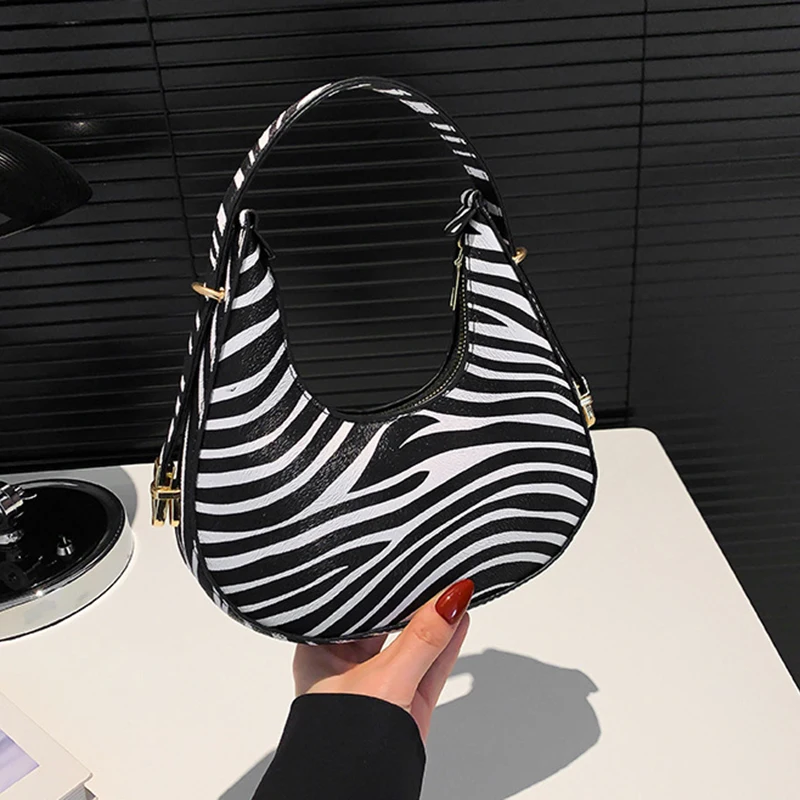 Neue Kuh Muster Schulter Tasche Für Frühling/Sommer Vielseitige frauen Tasche Personalisierte Koreanische Leopard Muster Unterarm Handtasche – Detail 22