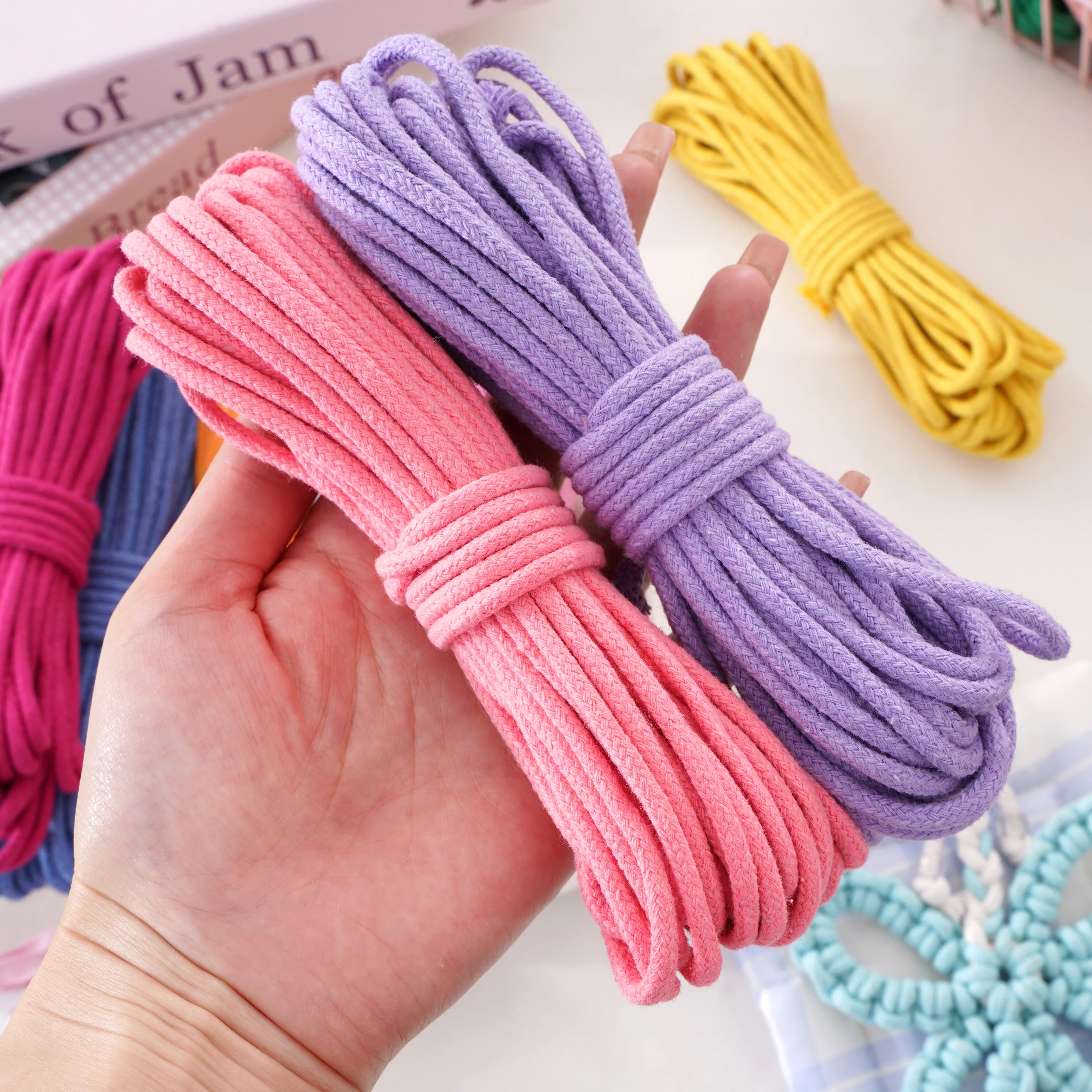 10 метров/лот, 3 мм, красочный – обзор и цена Macrame Cord Cotton