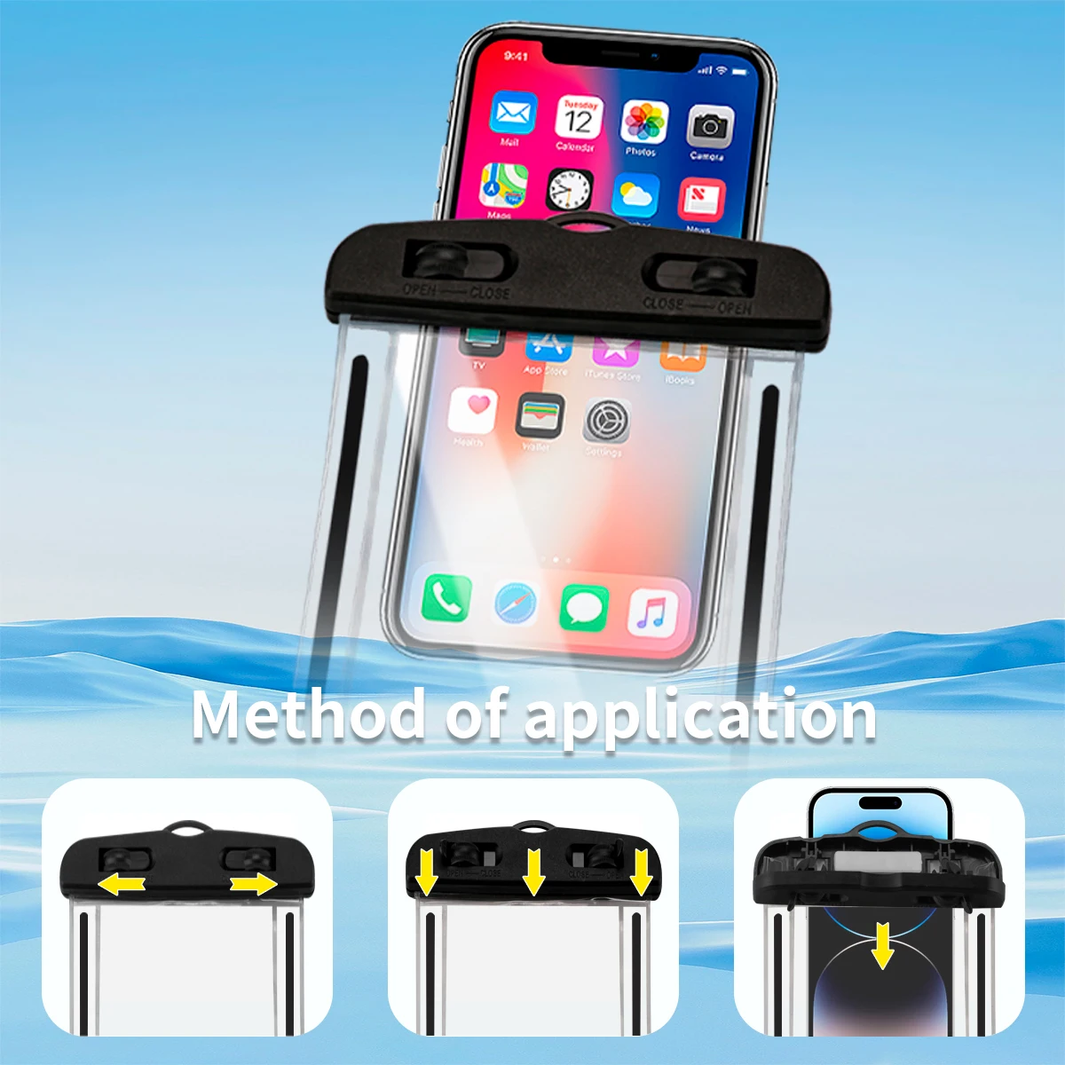 Waterproof Phone Case Swimming Water Proof Bag Universal Underwater Phone Protector Pouch PV Cover for iPhone 12 Pro Xs Max XR X