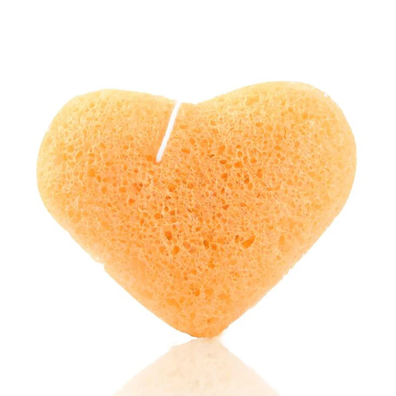 1Pc รูปหัวใจทำความสะอาดใบหน้าแต่งหน้ากระพือ,ผู้หญิง Make Up Foundation ครีมเครื่องสำอางค์พัฟ facial ฟองน้ำแป้งพัฟ
