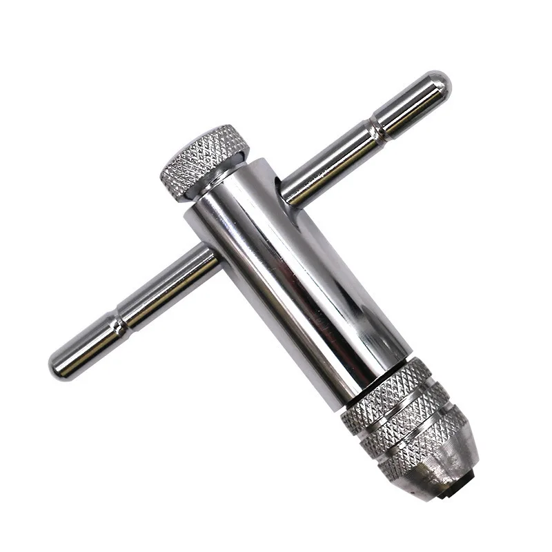 Ratchet tap wrench front and back adjustable winch, tapping wrench T-type extended tap hinge tapping tool