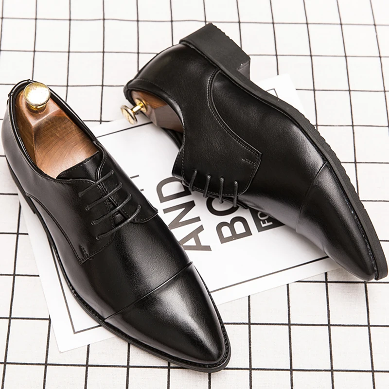 

Fashion Casual Business Oxford Shoes Men Office Wedding Leather Shoes Men Formal Social Shoes For Men Classic Men's Dress Shoes