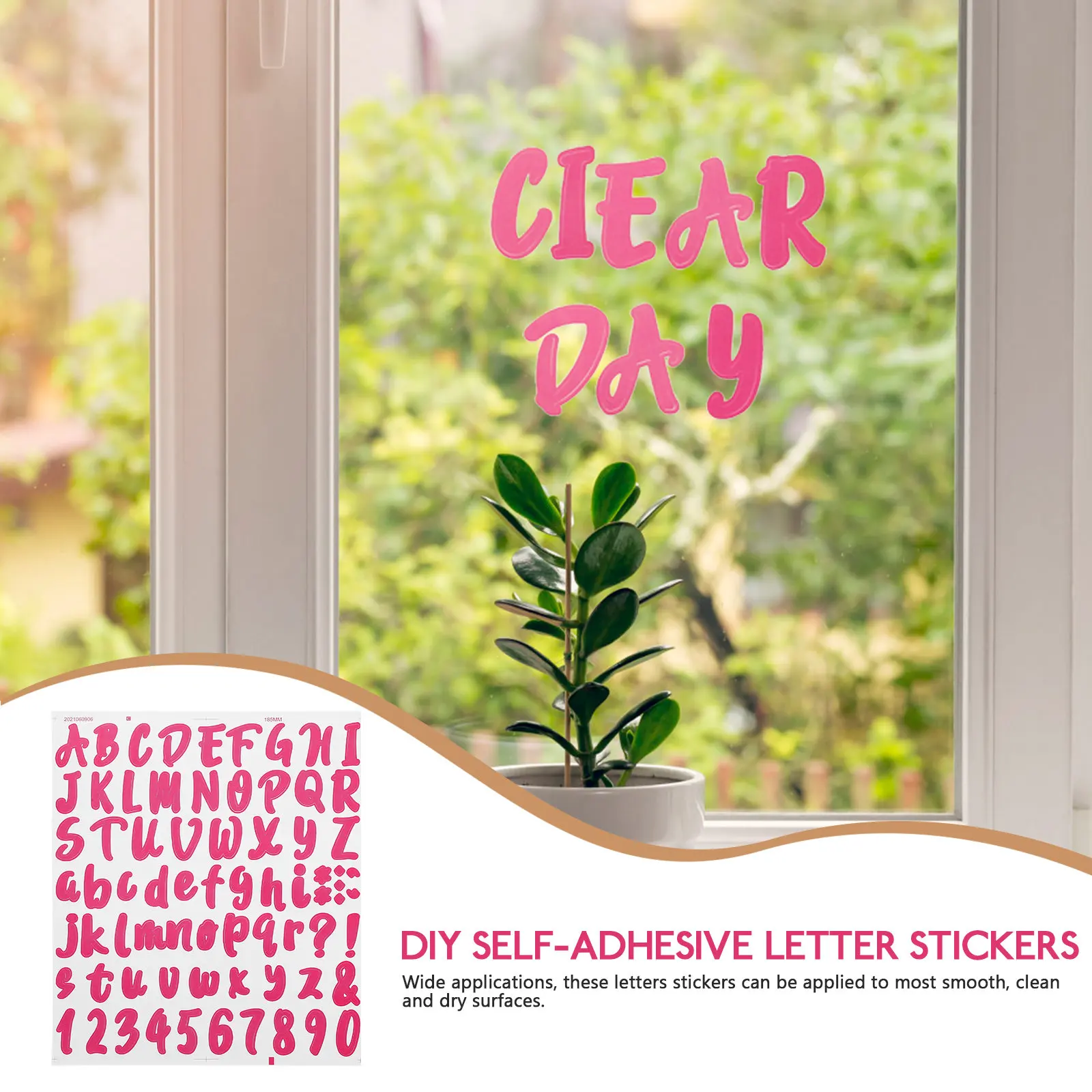 5 Sheets Removable Self-Adhesive Name Stickers for Mailbox, Bottle, Door & Car Decor