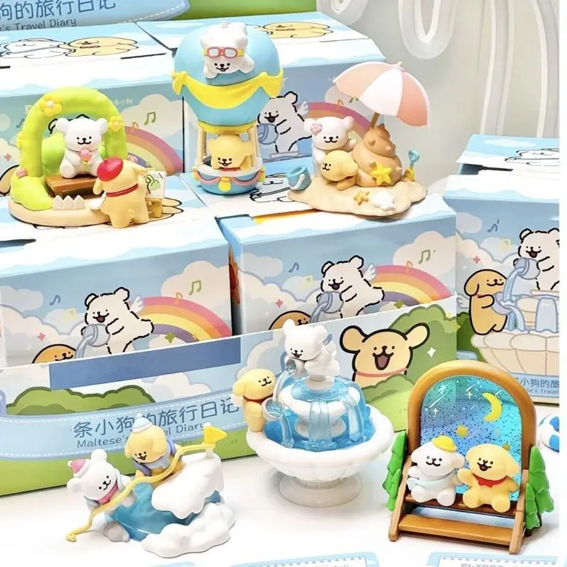 

Hot Sale Maltese'S Travel Diary Series Mystery Box Maltese Action Figures Dog Toy Blind Box Suprise Bag Decor Collect Model Gift