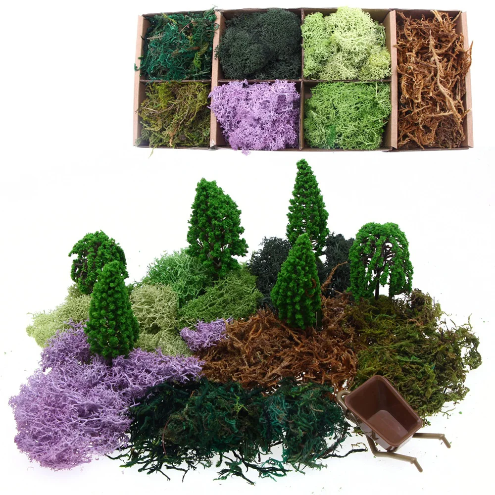 

1 Set 70G Eternal Life Moss Microlandscape Materials Scale Model Miniature Courtyard Plant Moss Ornaments Models Diy Home Decor