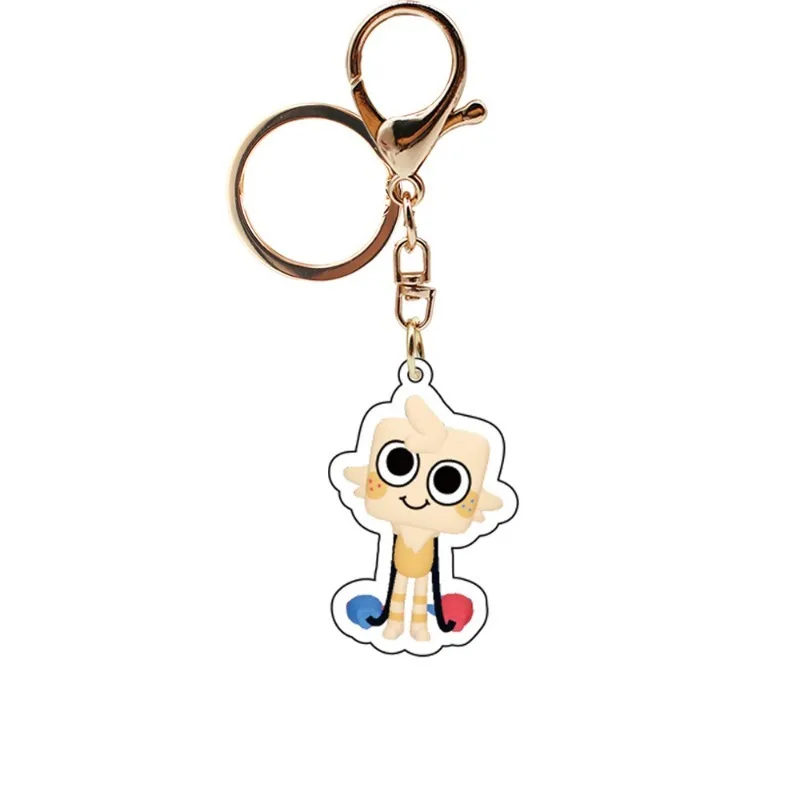 2024 New Dandy's World Keychain Cute Key Rings Cartoon Anime Character Derivative Peripherals Keychains Bags Pendant Ornaments