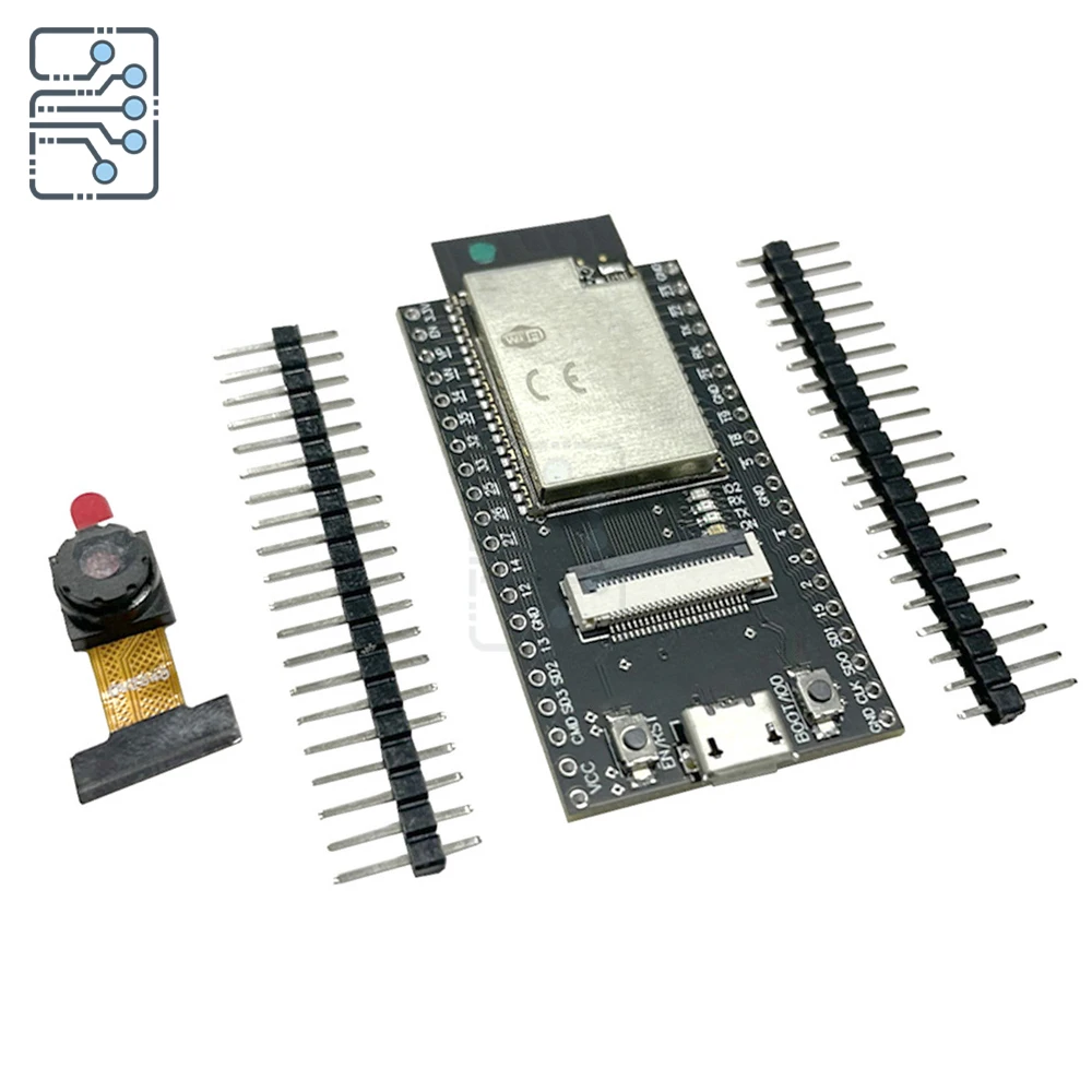 

ESP32 DEV Development Board with OV2640 Camera Wi-Fi Bluetooth Module ESP32-CAM Built-in 4MB FLASH UART Interface 240MHz