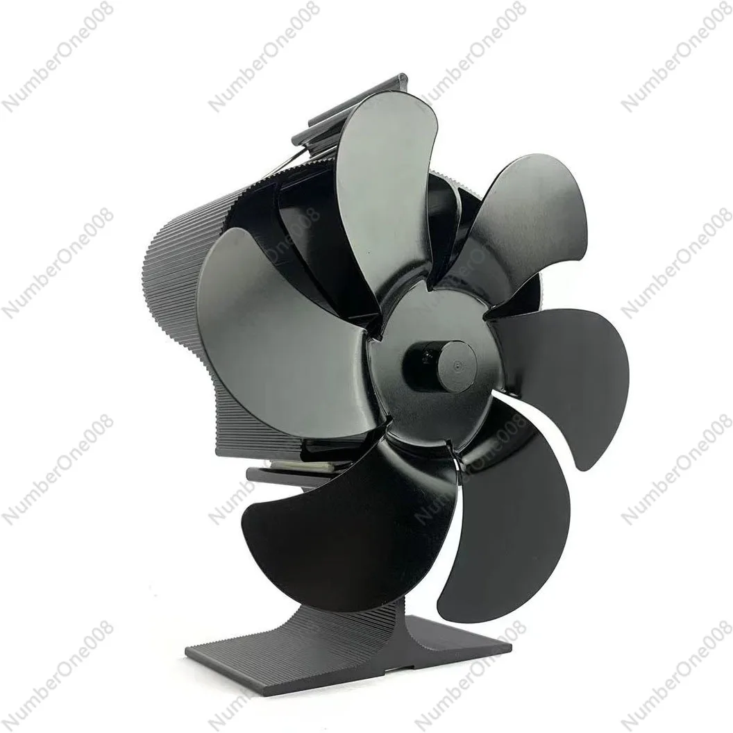 LT380 Supply Thermal Power Fireplace Fan Stove Fan No Power Supply Self-starting High Temperature Resistant 6 Blades