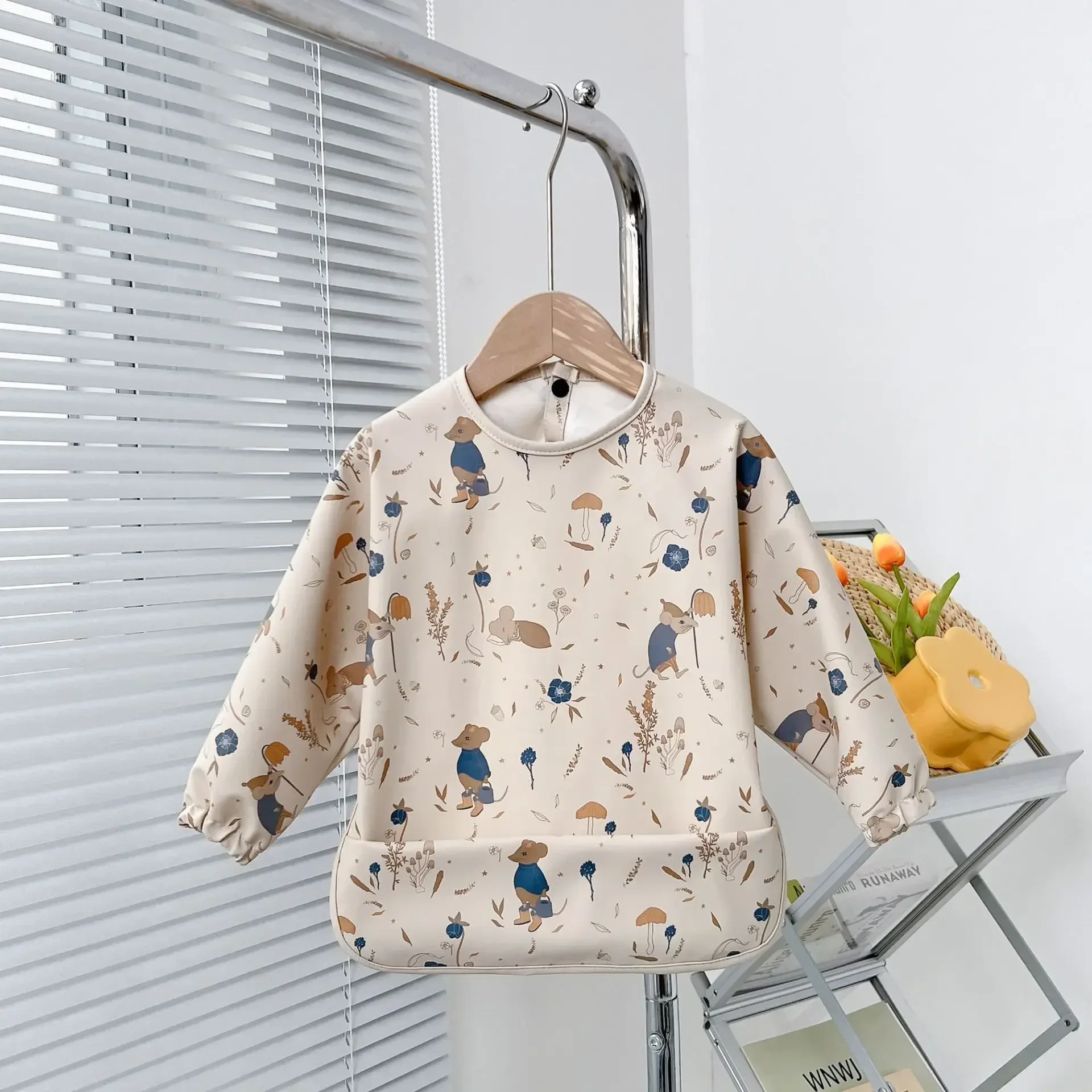 Baby Waterproof Long Sleeve Bibs, 1-3Y