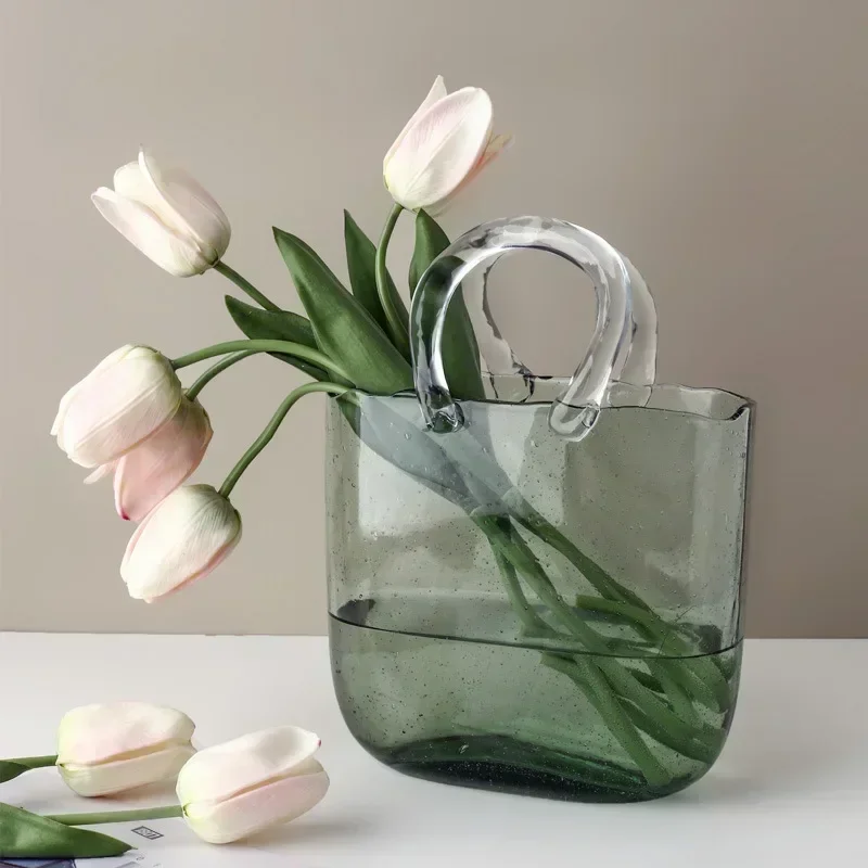 

Nordic Ins Tulip Artificial Flower Porch Living Room Dining Table Bedroom Tabletop Wedding Bouquet Fake Plant Home Decoration