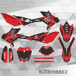 Full Graphics Decals Stickers Motorcycle Background Custom Number For BETA RR 2010 2011 2012 NJ0809BBE