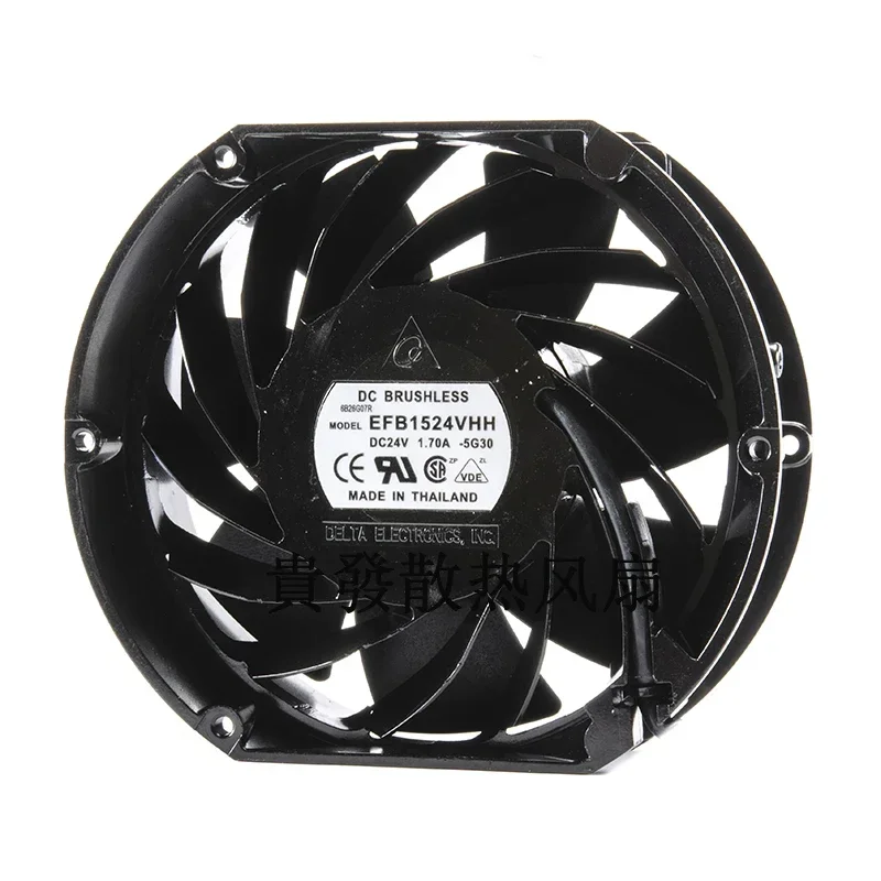 Original importierter DC-Lüfter, Axialventilator efb1524vhh 17251, DC24 V, 1,7 A