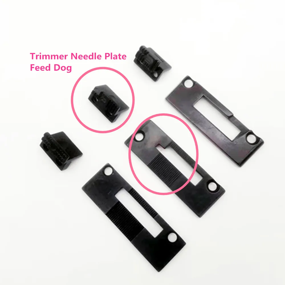 Trimmer Needle Plate Feed Dog For TYPICAL GC20606-1D,HIGHLEAD GC20618-1D,LU2-4410-B1T,WF925AUT