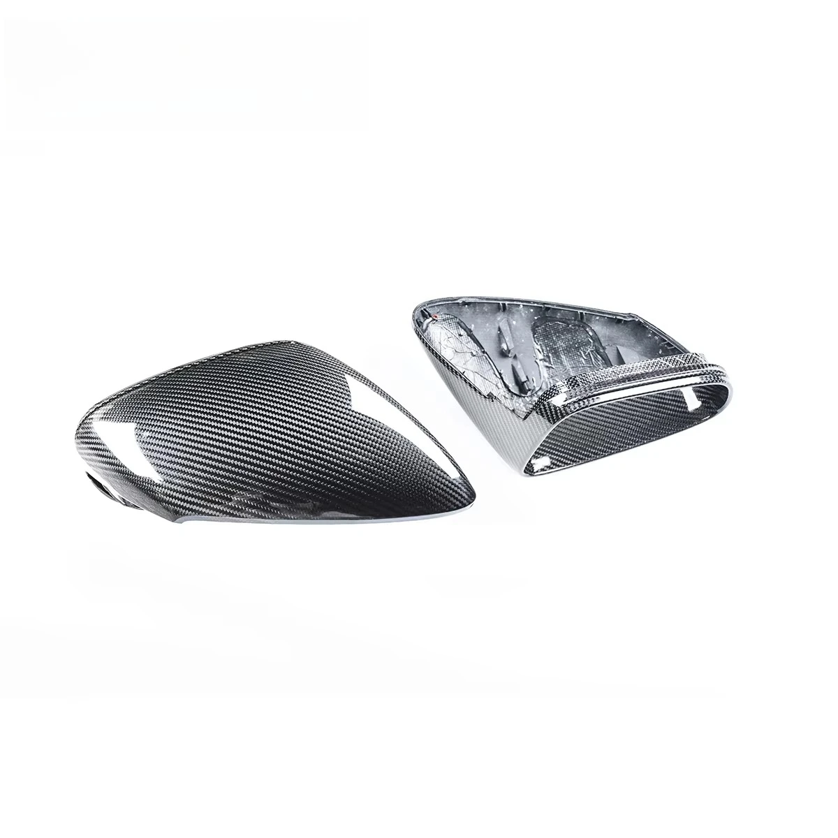 KM 2020-up Carrera 992 Carrera Taycan 9J1 Model Carbon Fiber Extendable Side Mirror Cover New Replaceable Car Mirrors for LHD
