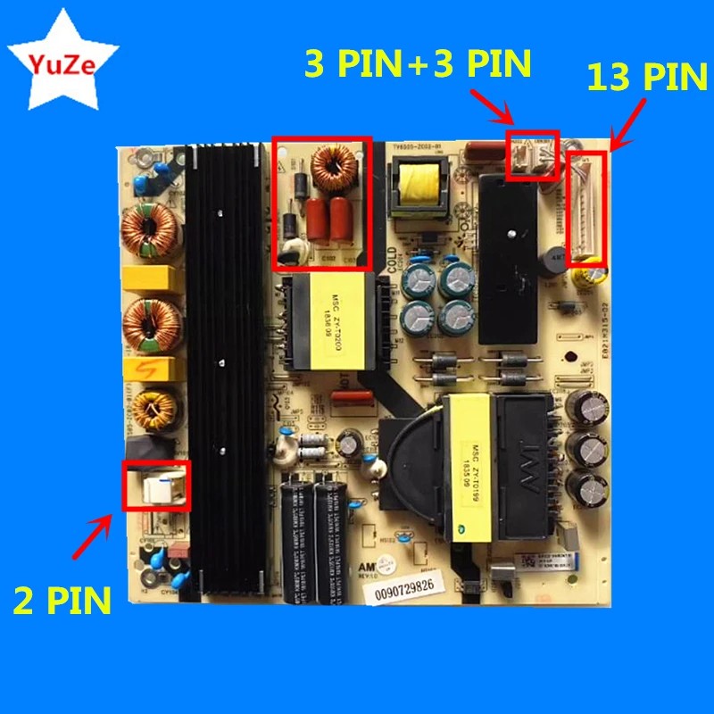 Good Working TV6505-ZC02-01 Power Supply Board for 65'' 65 inch LS65AL88A81 65K90 LU65C51 LS65K610G 65Y3 LS65AL88K81 65T76 TV