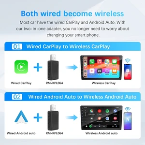 Wireless Carplay-Adapter für Citroen, Android Auto, WiFi, Schnellverbindung, Smart Dongle, 2in 1, C3, C5, C5x, C5, C6, Aircross, C3-XR 12 Hauptverkaufsteile Citroen Aircross - №9