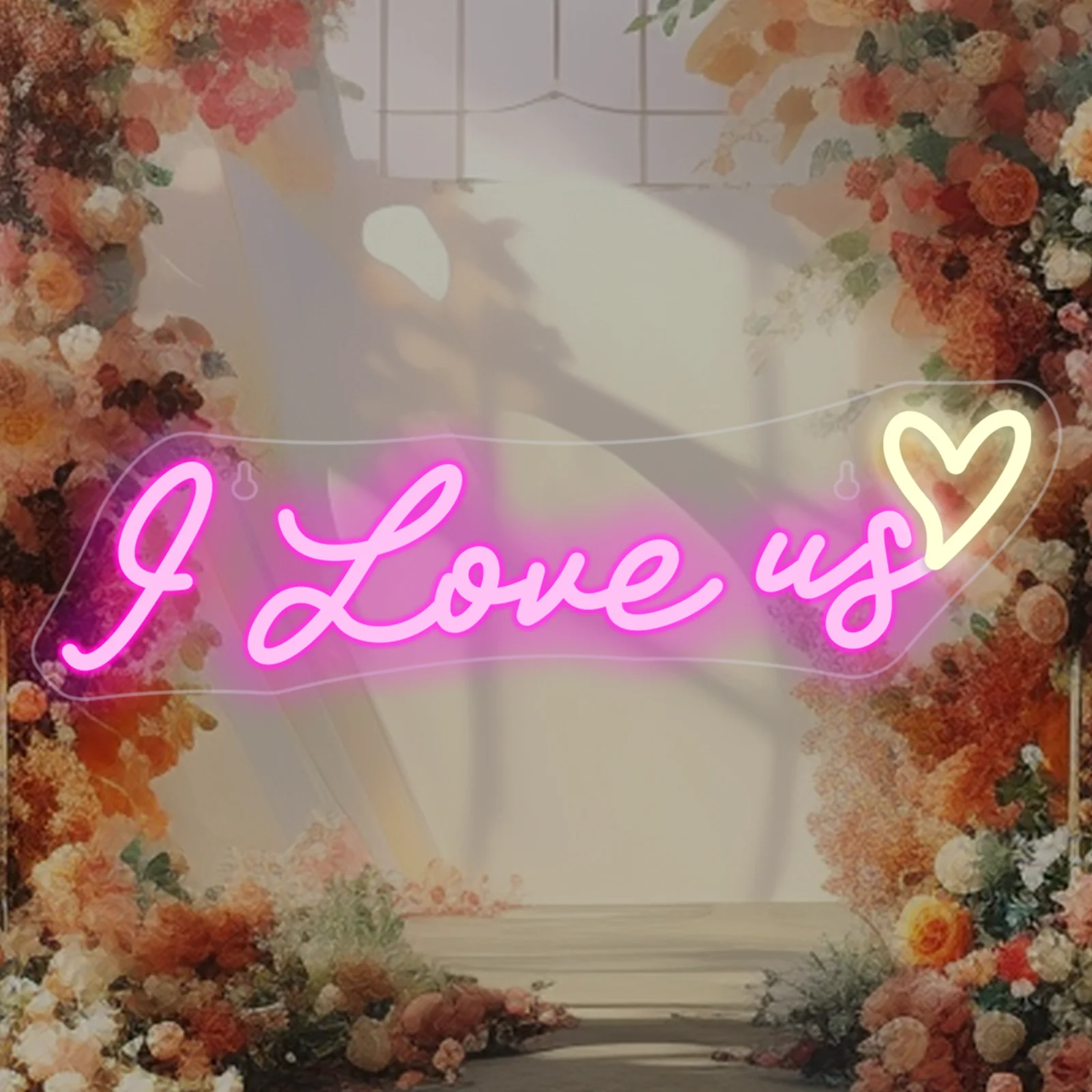 

I Love Us Neon Sign With Heart Led Light For Wall Decor Wedding Room Decoration Dimmable Light Sign For Bedroom Proposal Party