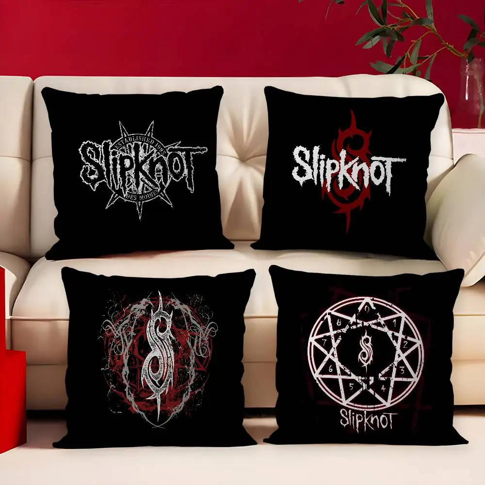 Slipknot Heavy Metal Band Office Cushion Pillowcase Car Cushion Cover45X45CM Lumbar Pillowcase Sofa Pillowcover