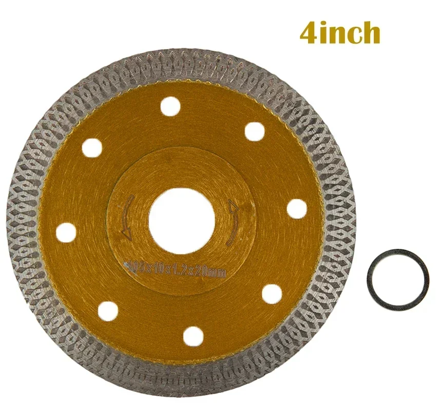 Disco da taglio diamantato 105/115/125mm Lama per sega circolare per smerigliatrice angolare Vetro Marmo Piastrelle in ceramica Utensili da taglio Parti