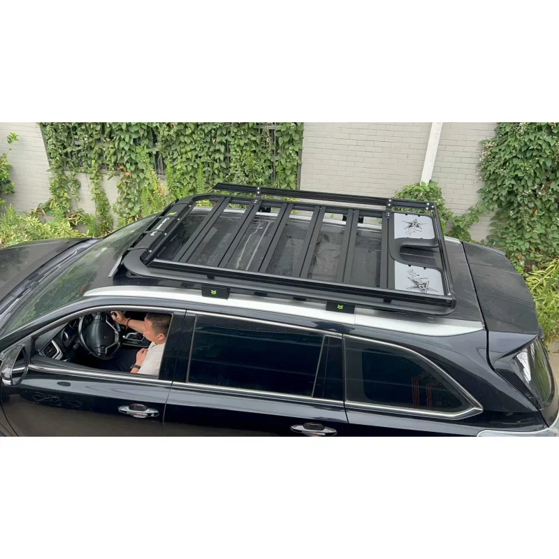 High Quality Aluminum Universal Roof Rail Rack Easy Assembly Outdoor Luggage Offroad Vehicles 2001-2025
