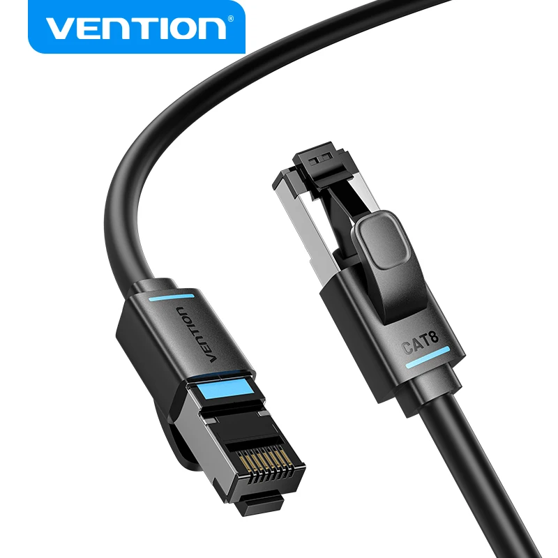 Kabel Ethernet Vention CAT8 High Speed SFTP 40Gbps 2000MHz RJ45 Ekranowany Wewnętrzny do Routera PC PS5 Modemu Xbox Sieć LAN — zdjęcie produktu 7