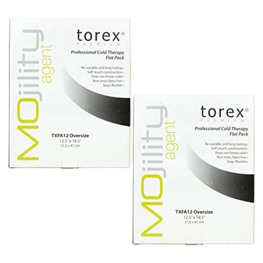 

Torex TXFA12 Professional Cold Therapy Flat Pack Black Oversized - 12.5" x 18.5" 2 Pack