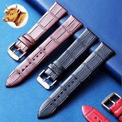Real Animal Skin* Watch strap Handmade Full Grain Leather Watch Strap Bracelet Accessories Green Bule Pink Soft Thin Top Quality
