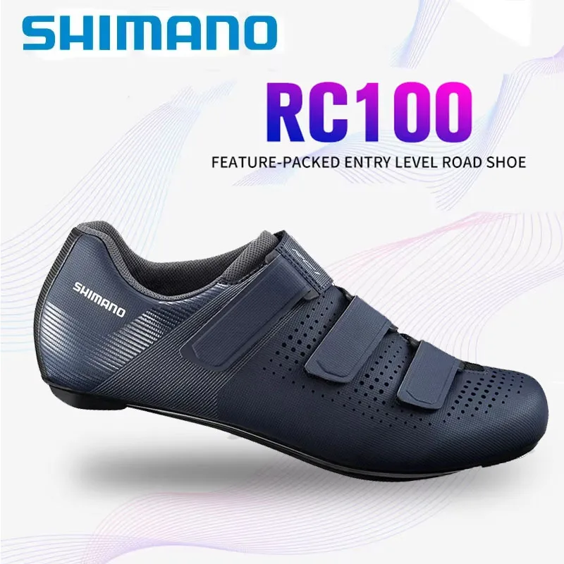 Shimano RC100 Lock Shoes Road Bike Entry-level Racing Cycling Footwear with Fiberglass Technology for Road Bike Shoes