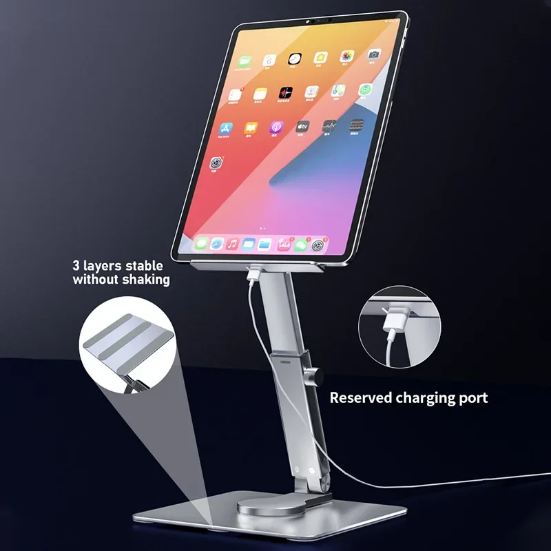 Alloy Sliding Rod Retractable Folding Tablet Stand Holder Portable Notebook Keyboard Bracket Suporte for Macbook Air Pro Ipad