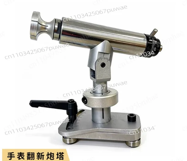 Precision angle grinding and circular brushing for watch case backs - Watch Repair Tool Turret Holder