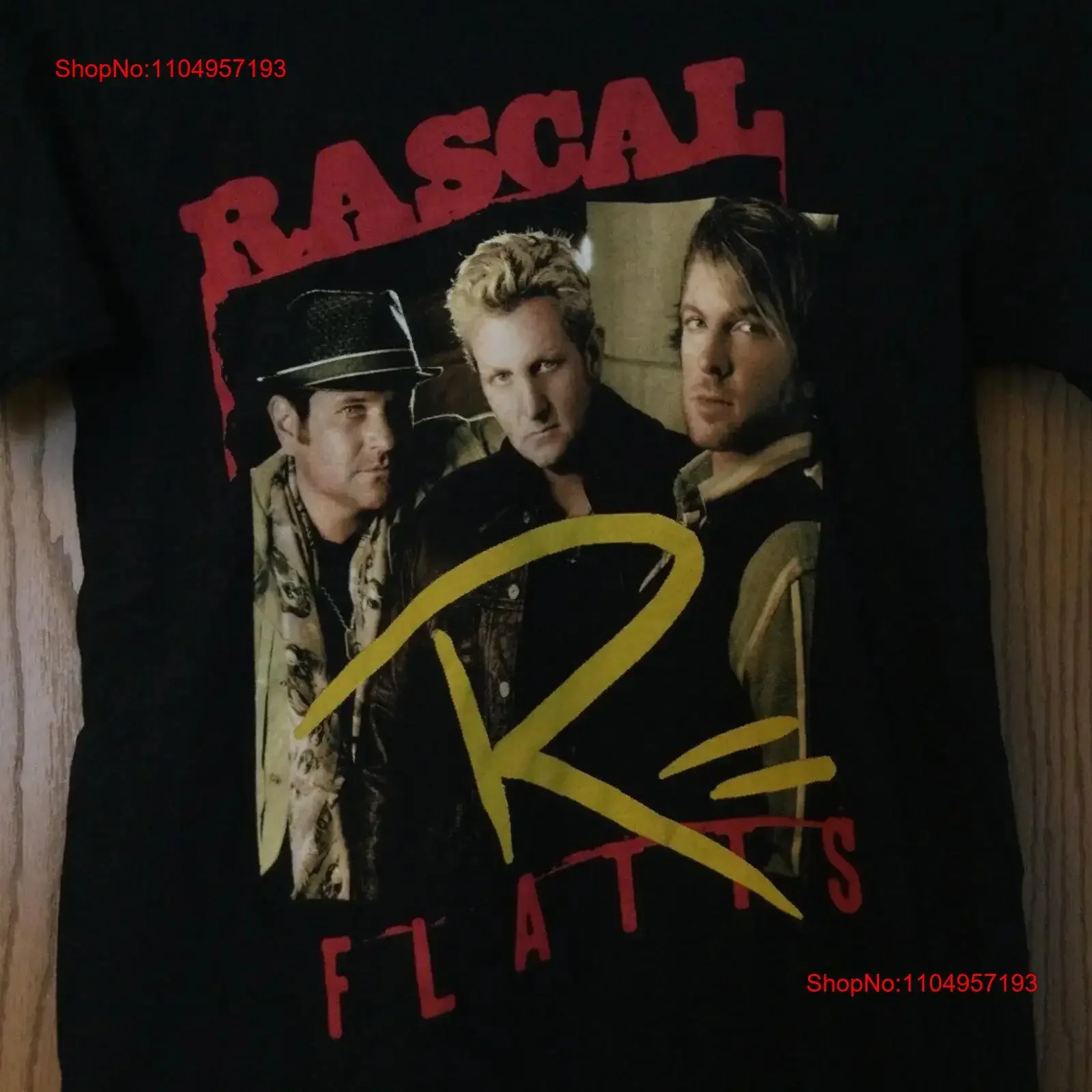 Rascal Flatts تغيير جولة 2012 أسود تي شيرت 2 الوجهين S خمر غسلها الأزياء الجرافيك الشارع الشهير امتدت عارضة #1