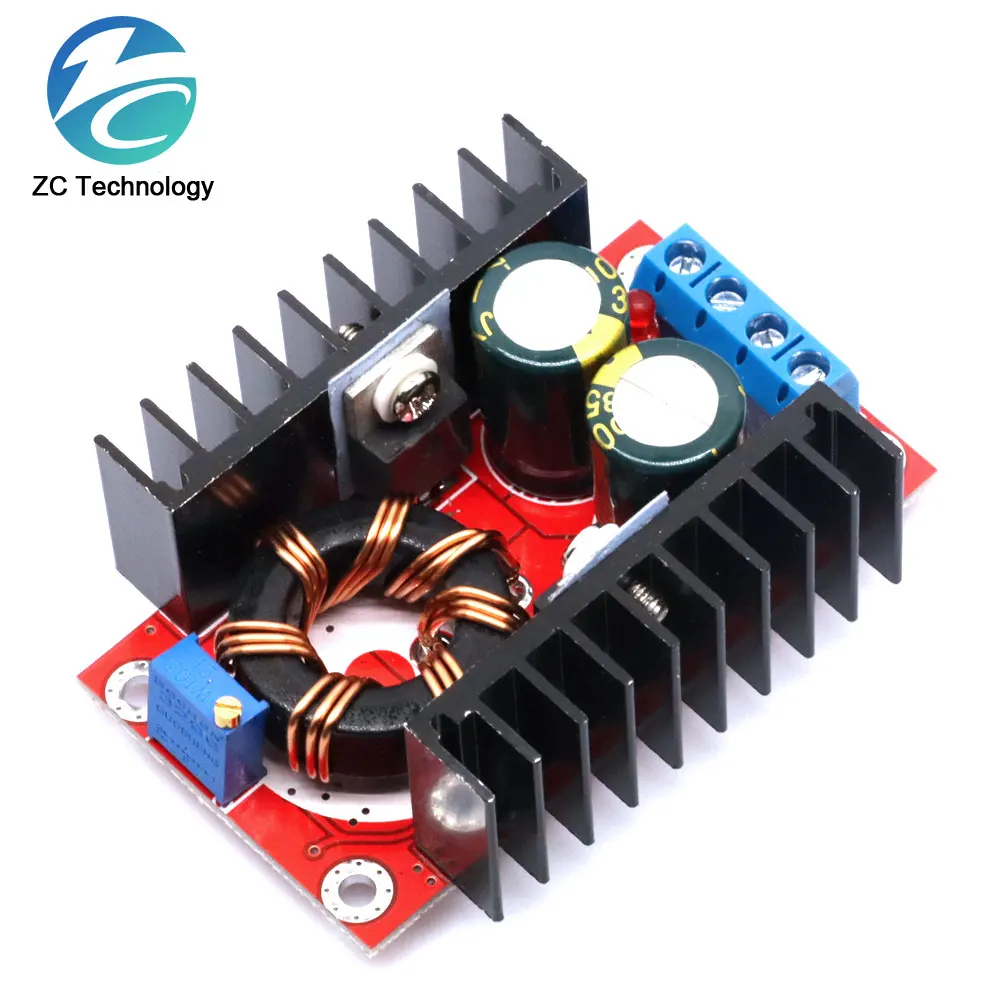 150W DC-DC Boost Converter Step Up Power Supply Module 10-32V To 12-35V 10A Laptop Voltage Charge Board