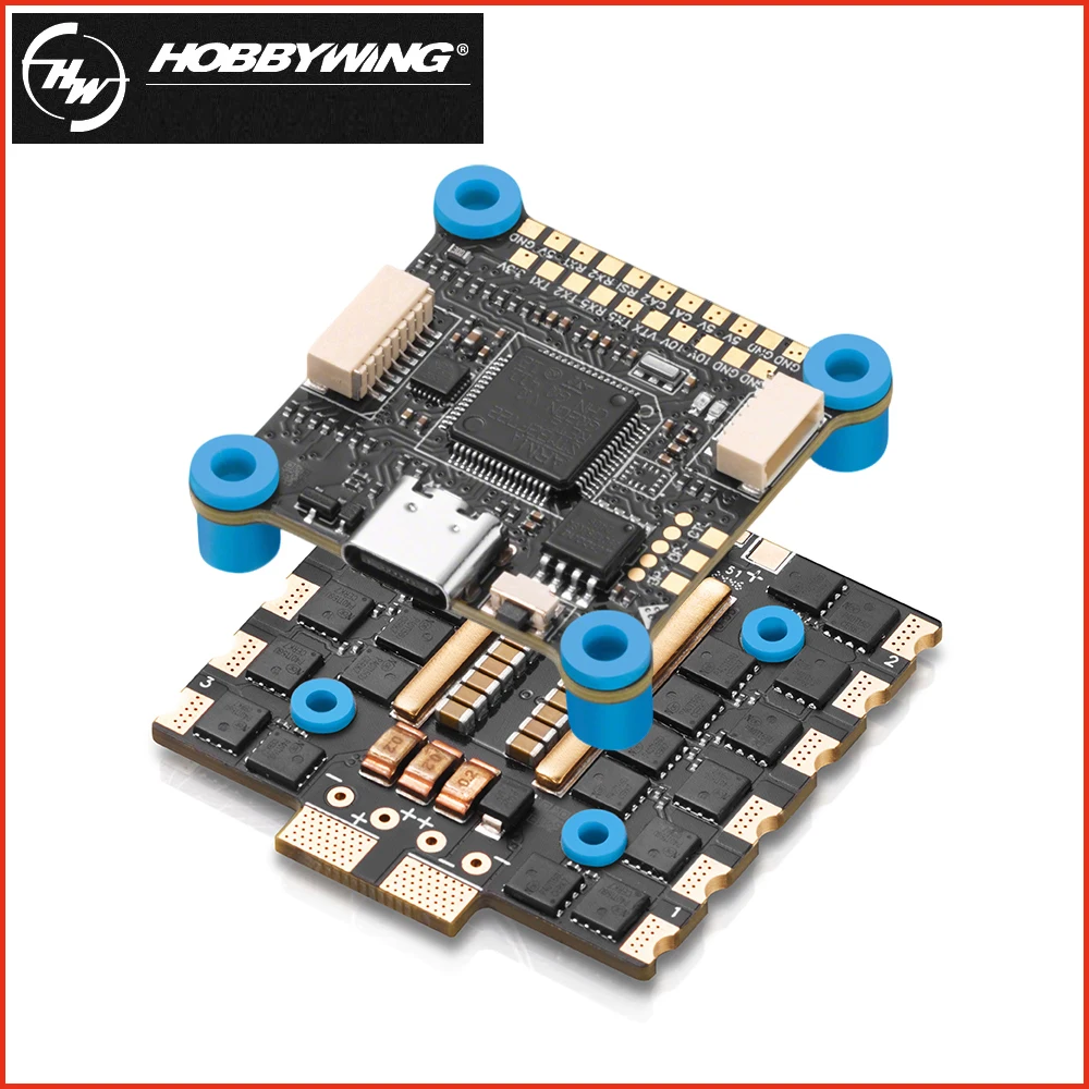 Hobbywing RTF F7 8S Lite FC Stack 80A 100A 4in1 4-8S AT 32-bit ESC Support DShot300 DShot600 For FPV Racing Drone