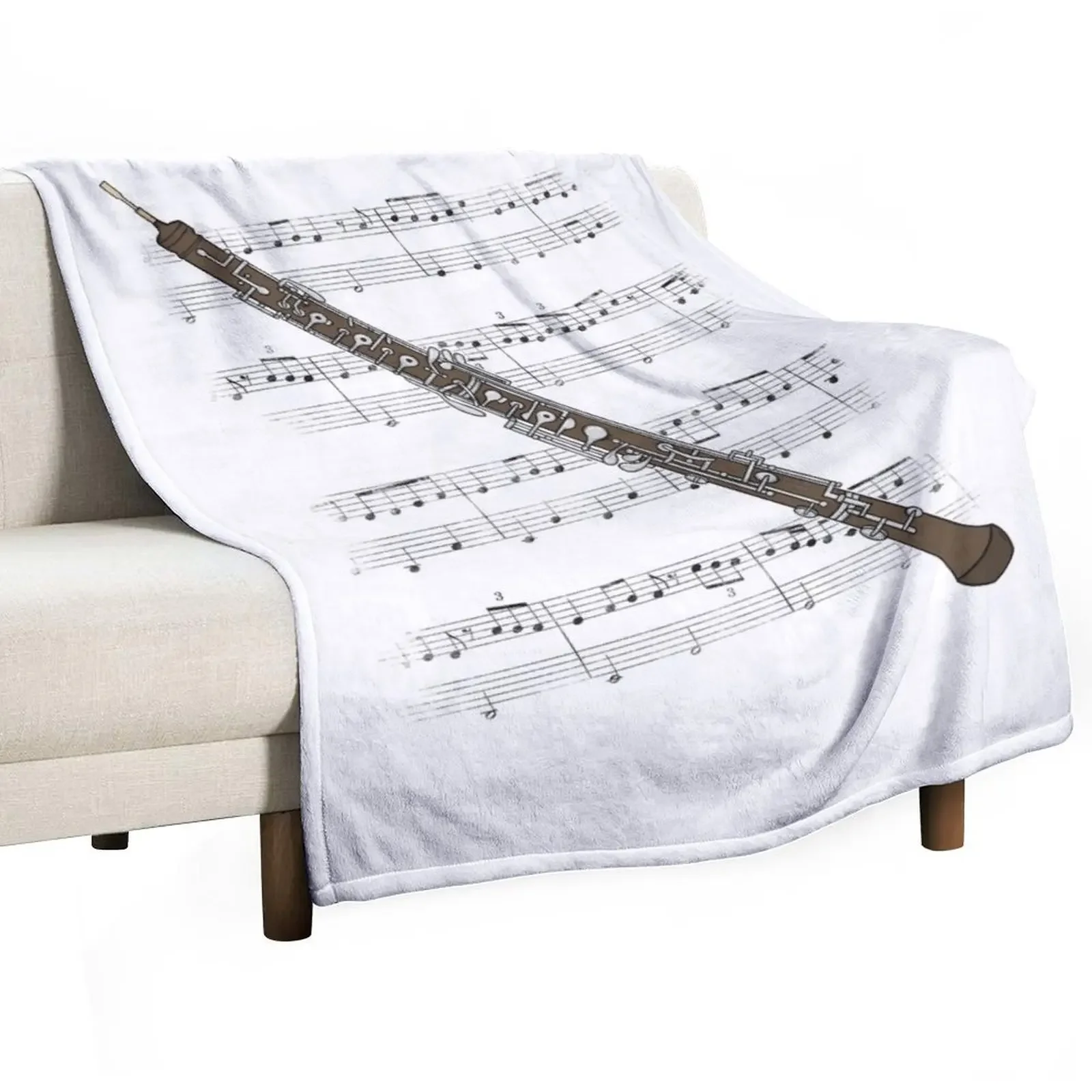 Oboe Player Oboist Woodwind Musician (Colour) Throw Blanket Sofa Quilt Summer Beddings Softest Blankets