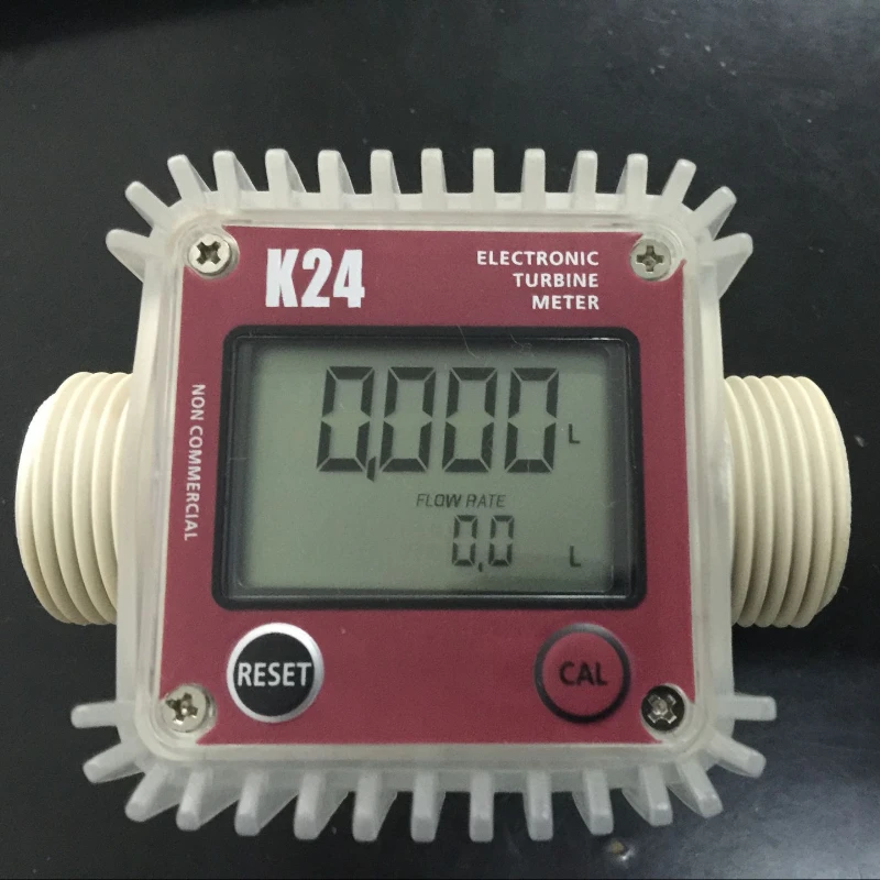 

K24 1 inch chemical diesel turbine K24 flow meter, diesel methanol accuracy adjustable by 0.5%