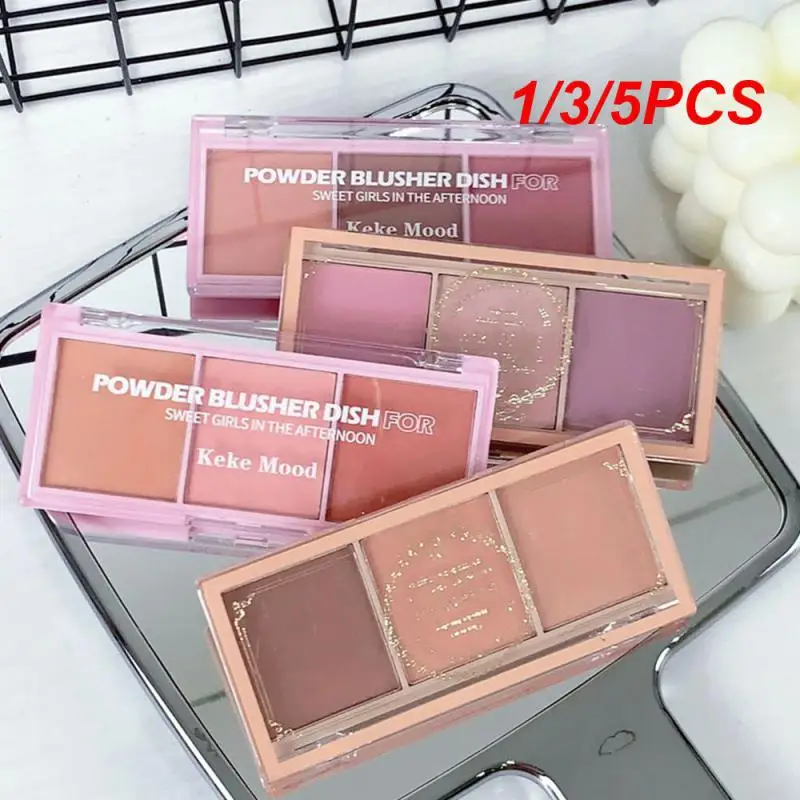 1/3/5PCS Blush Natural Makeup 3g * 3 Blush Make-up Make-up Cosmetics Soft And Smooth Texture 4 Colors Optional