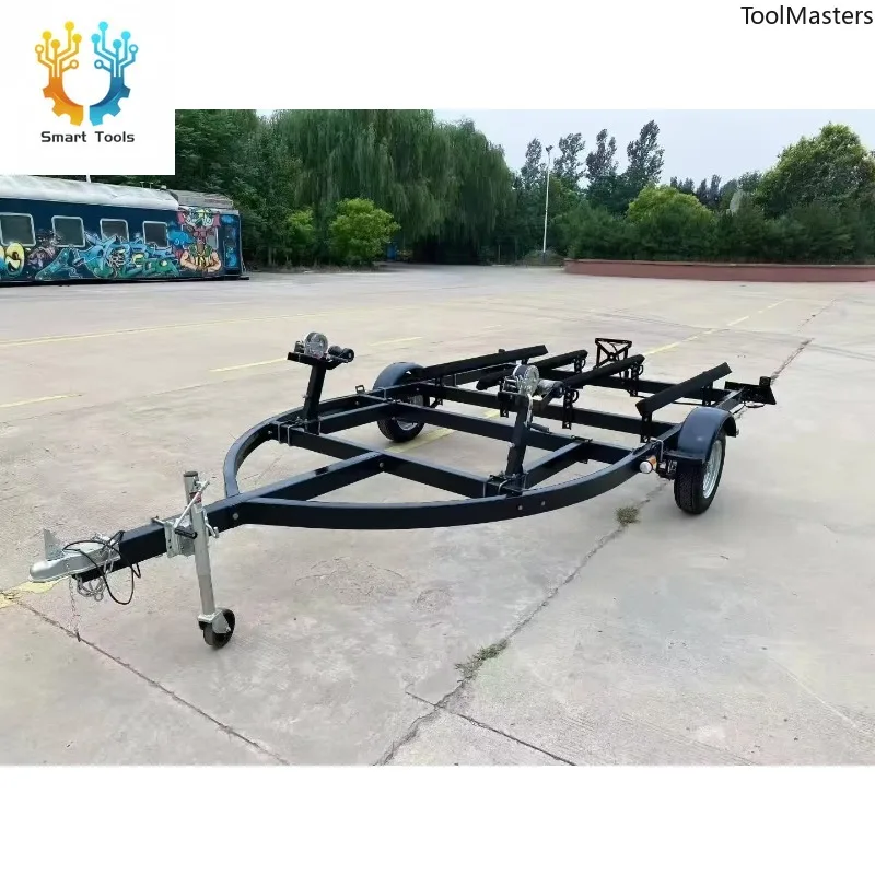 

【Hot Sale】4m Hot Galvanized Hot-dip Galvanized Double Jet Ski Trailer, Corrosion-resistant Factory Direct Sales Spot Goods
